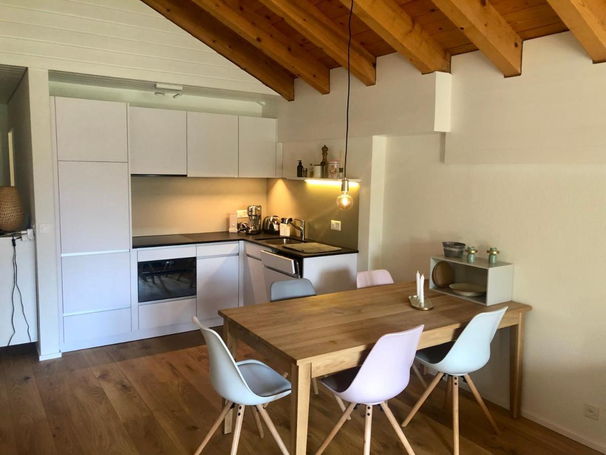 Moderne Dachwohnung Naehe Zermatt Mit Balkon テッシュ エクステリア 写真